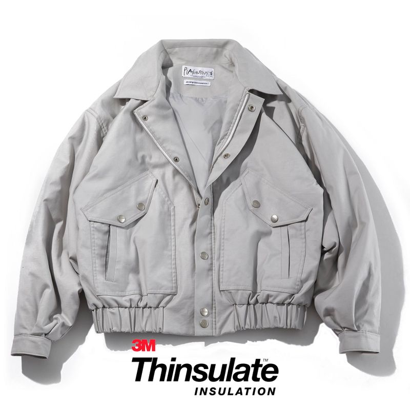 PLATEAU STUDIO(プラテウスタジオ)の「BUTTON BOMBER(Jackets/Outerwear)」