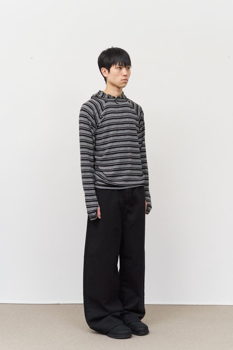 Su Striped Knitted Hoodie