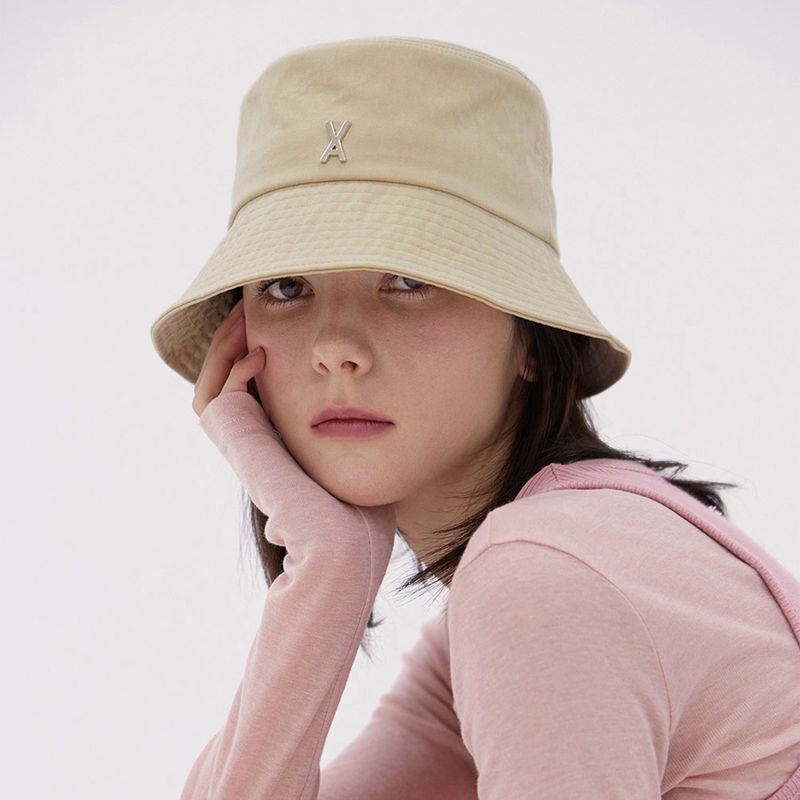 VA Stud Basic Bucket Hat / Beige