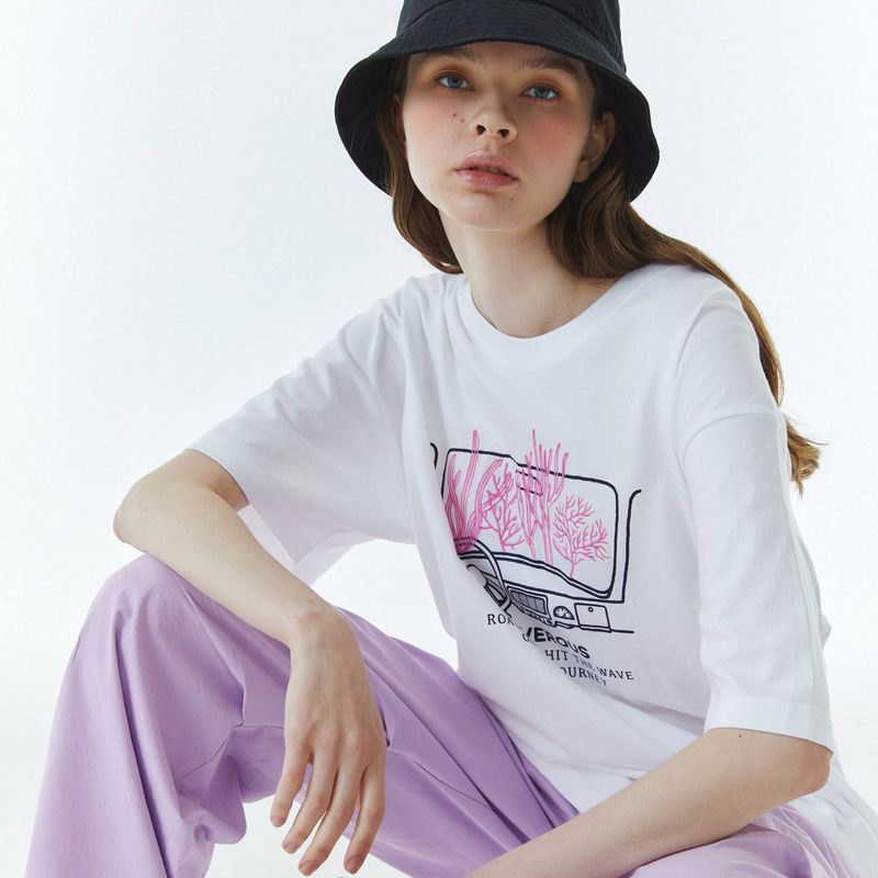 Coral T-Shirt White