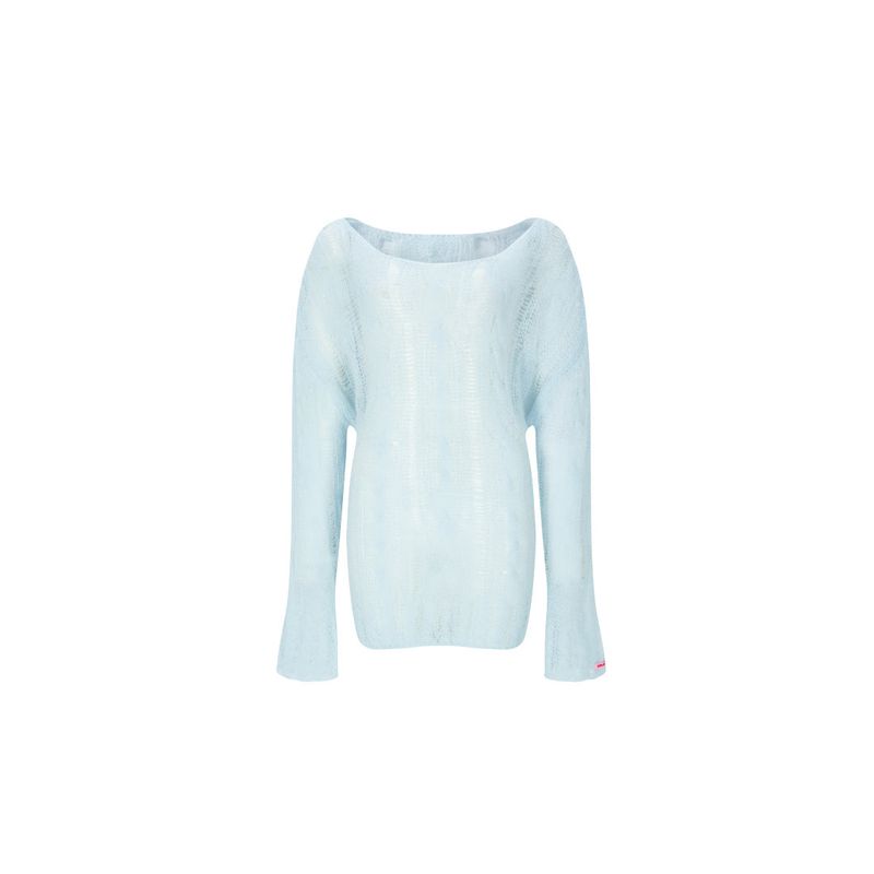 MINJIENA（ミンジエナ）の「cotton candy knit babi blue（Tops）」
