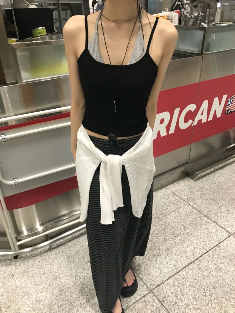 Bestie Layered Halter Neck Bra Top