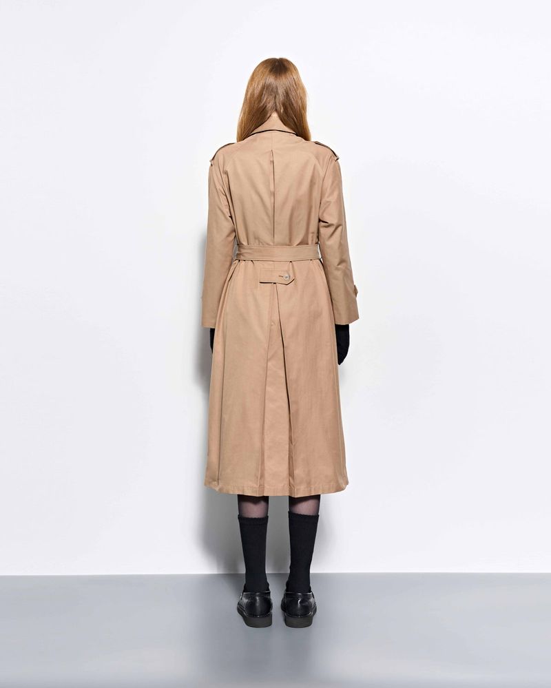 Throat Latch Trench Coat _ Beige