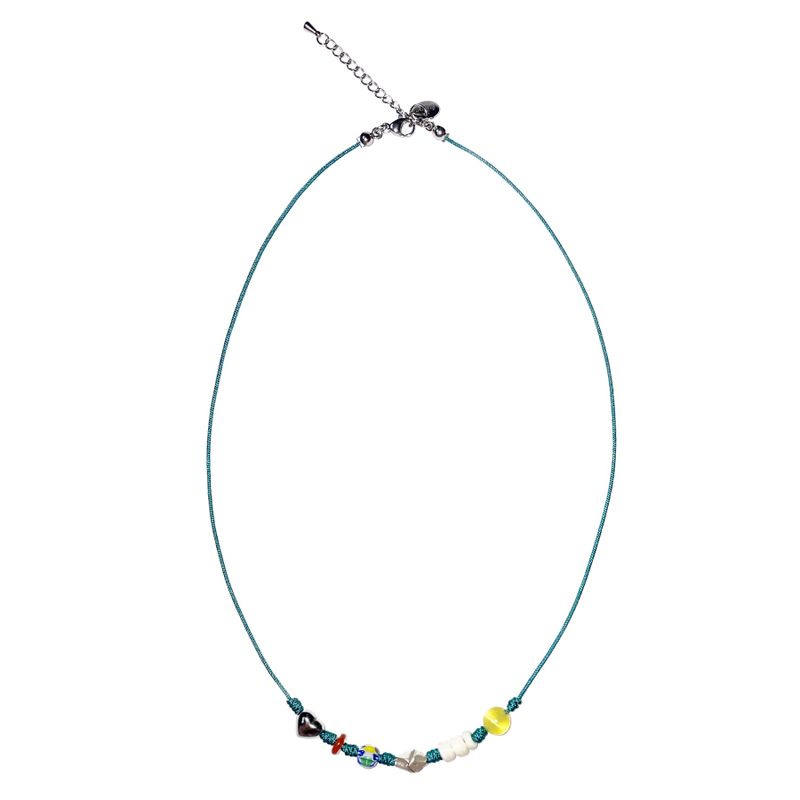 RUNDS(ランド)の「blue-green gemstone necklace(Accessories)」