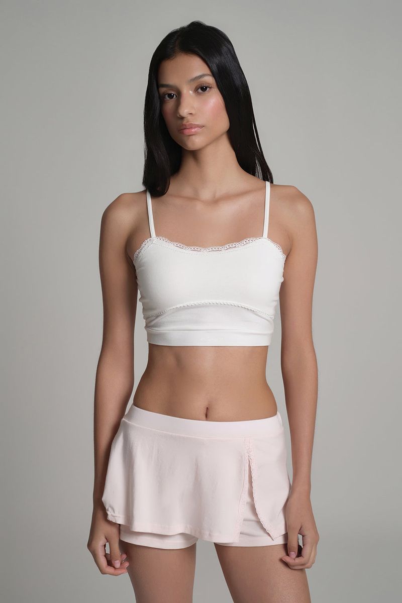 Sorbet lace bralette, White