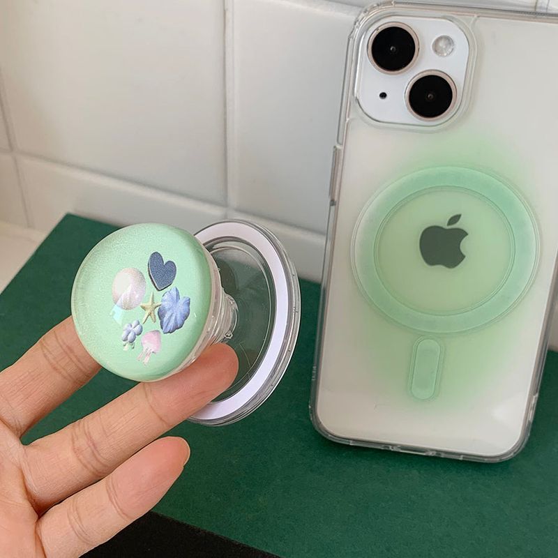 Ocean Green Gradation Magsafe Phone Case Bead Tok Set