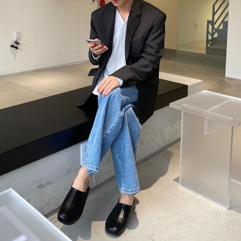 Cent minimal loafer mule