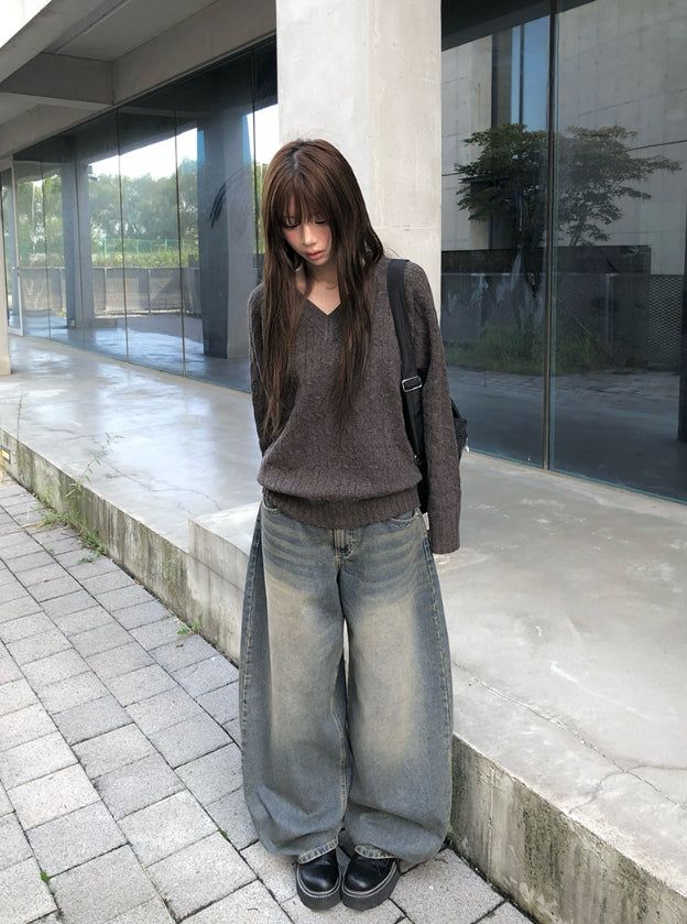 Withy Cable Loose Fit Long Sleeve Knit