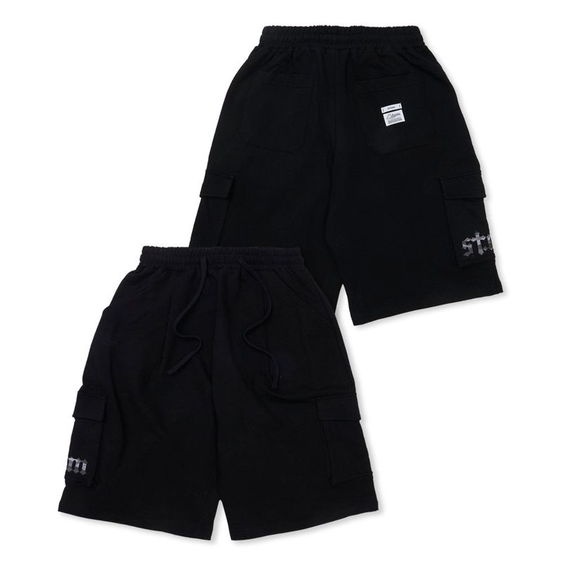 STIGMA(スティグマ)の「Tiger Camouflage STGM Wide Cargo Bermuda Pants Black(Pants)」