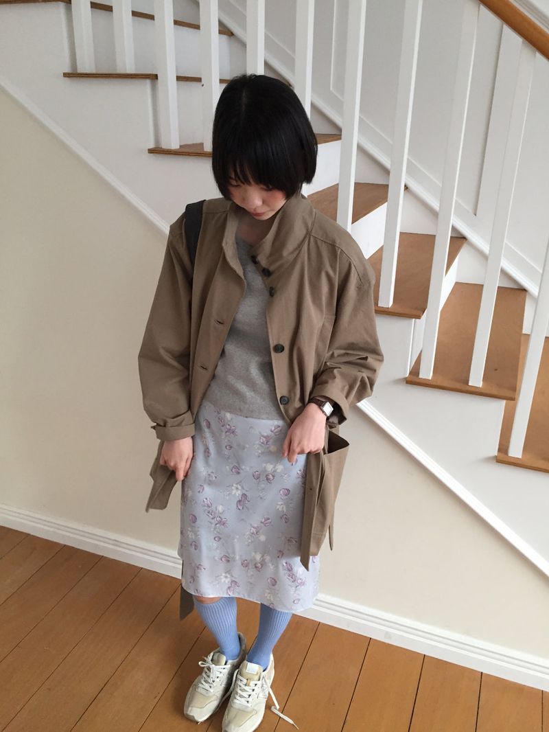 Windsor trench half coat (2color)