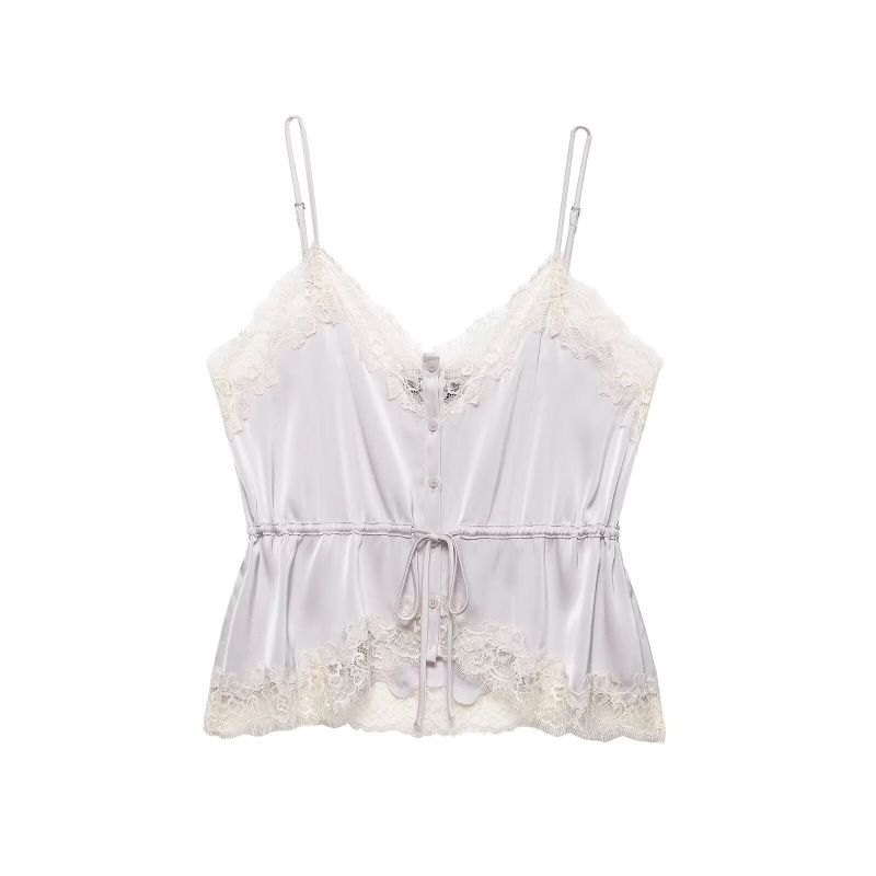 Elin Lace Trim Slip Top