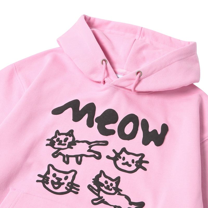 DOODLE MEOW HOODIE (PINK)