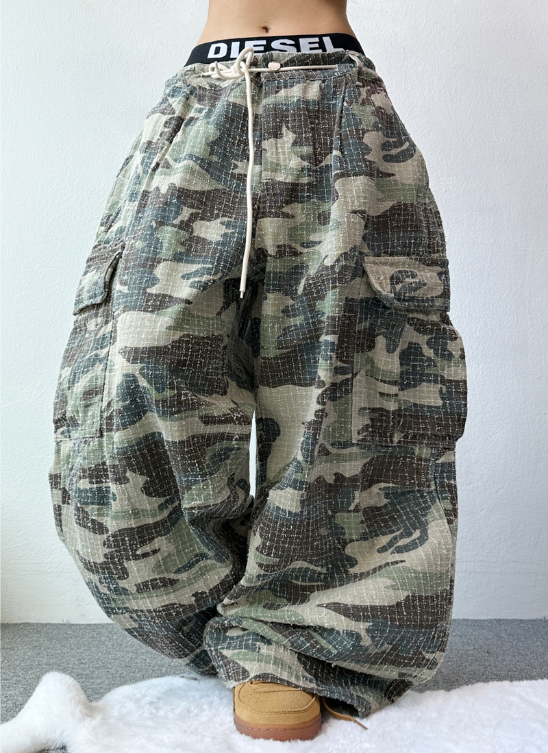 UNIQUE MILITARY CARGO COTTON PANTS💚🖤🤎
