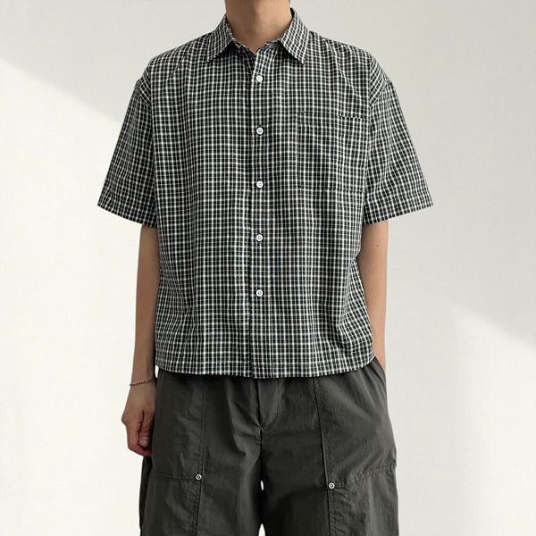 voarc（ボアク）の「Skee Crop Check Shirt (4 colors)（Tops）」