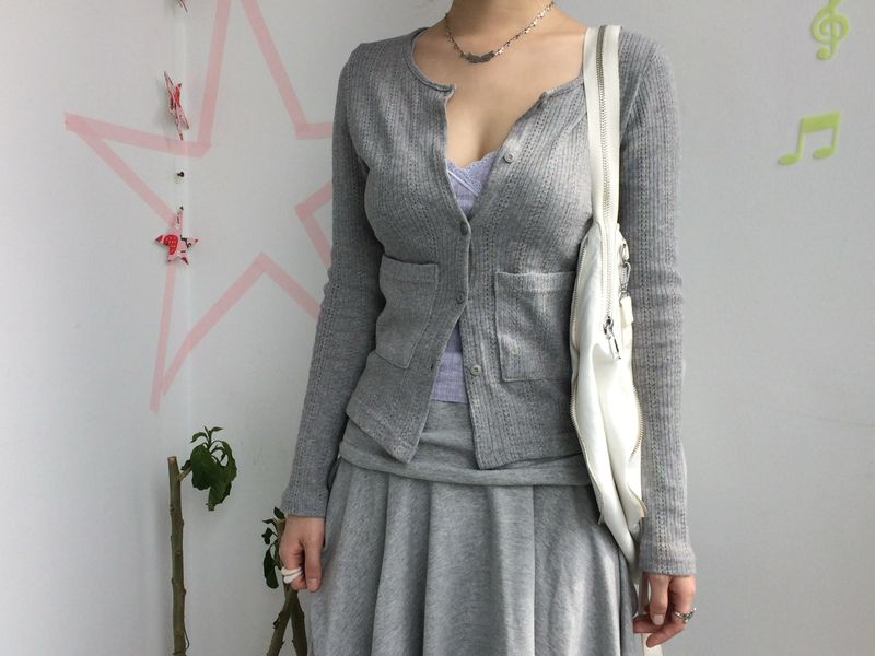 punching pocket cardigan