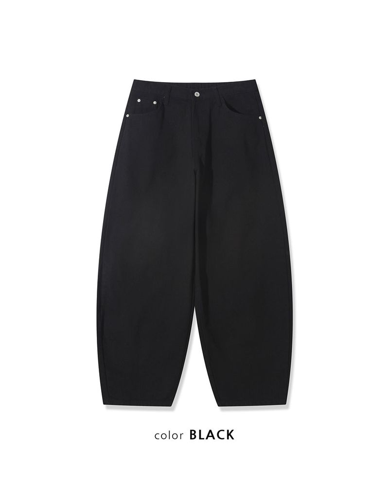 Nevis Cotton Wide Curved Pants