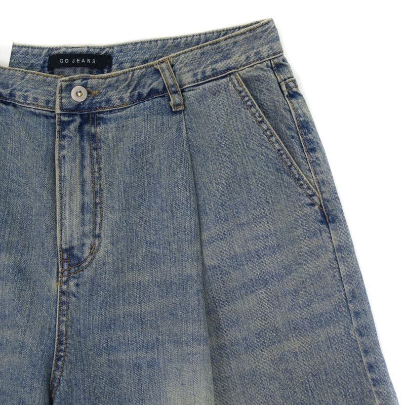 Slub Tin Chung Bermuda Denim