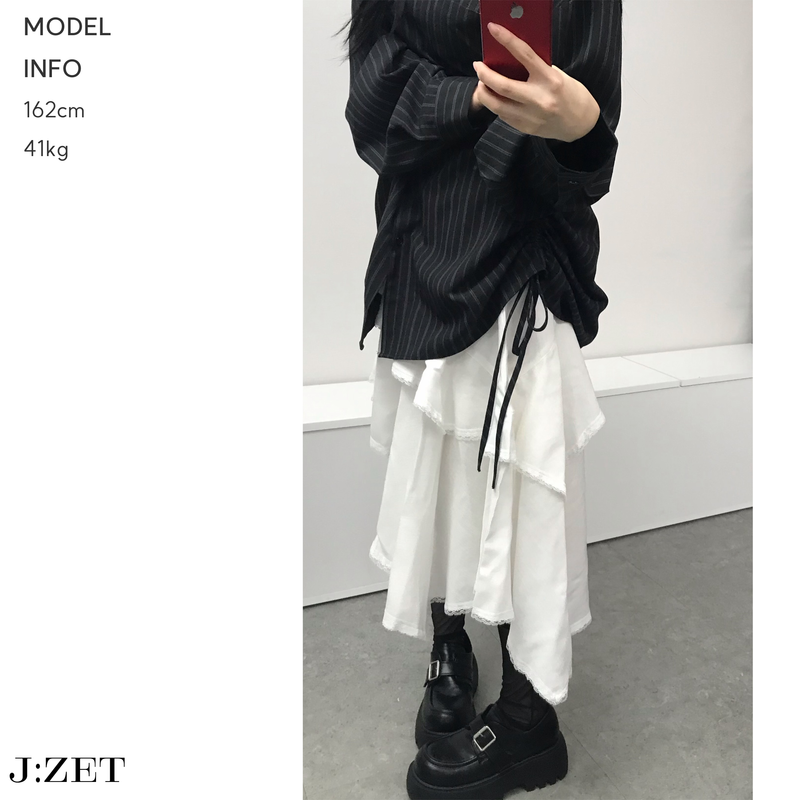 J:ZET（ジェイゼット）の「Drape Unbalance Layered SK （Skirts）」