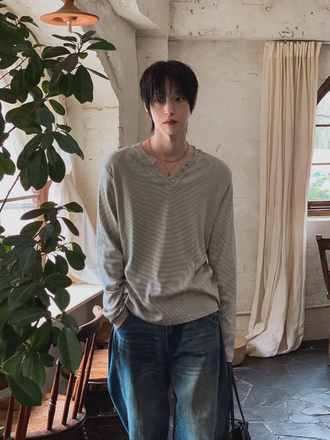 Luard ST Notch Neck Long Sleeve