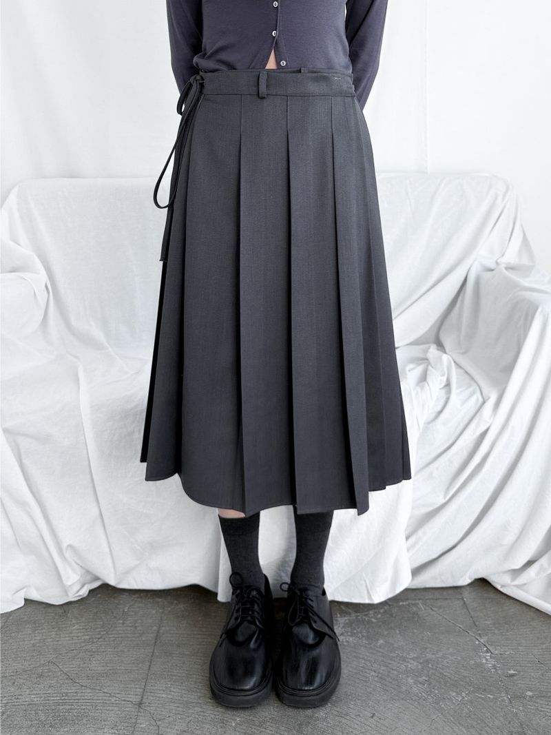 STRAP MIDI WRAP SKIRT
