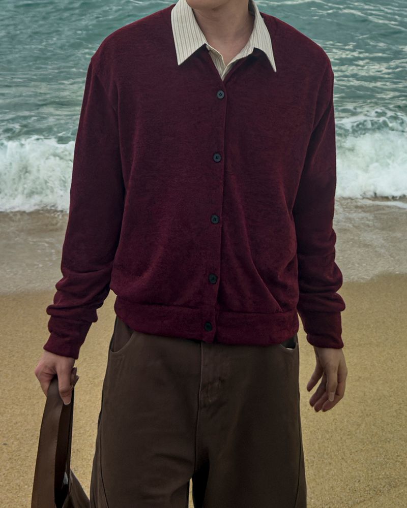 JIIGEUM（ジグム）の「Sage knit minimal cardigan（Tops）」