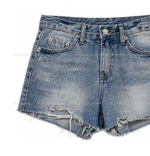 Perry Back Pocket Short Denim Shorts