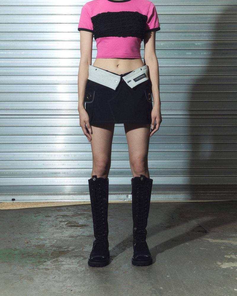 CHERRYQUIRI(チェリーキュリー)の「2-way cargo sk - black(Skirts)」