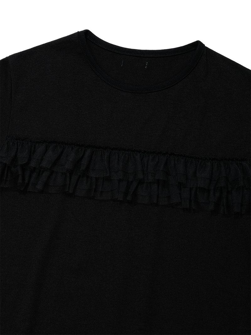 FRILL CANCAN T-SHIRT(BLACK)