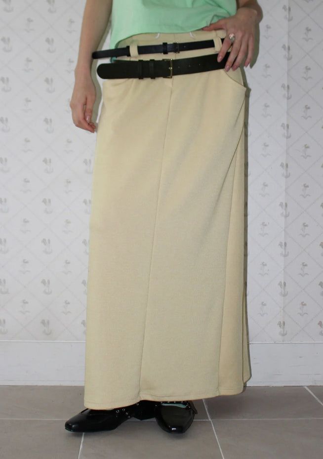 AAKE(アケ)の「BELT-LOOP MAXI SKIRT(Skirts)」