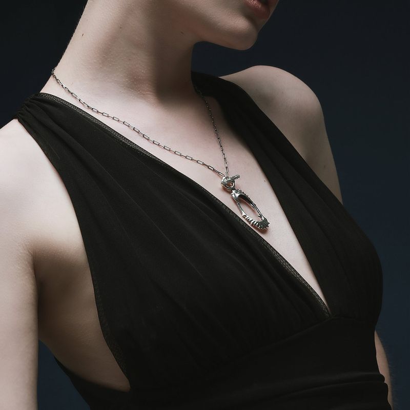 FAIRY CLAW DOUBLE NECKLACE ( silver 925 )