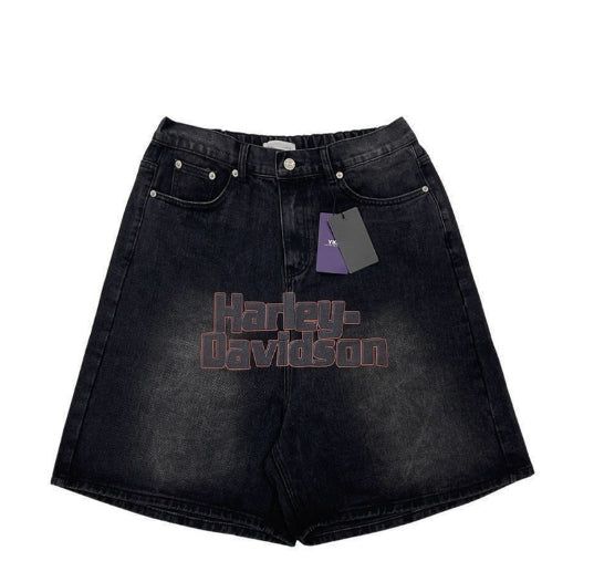 Harley Digital Printed Bermuda Denim Pants