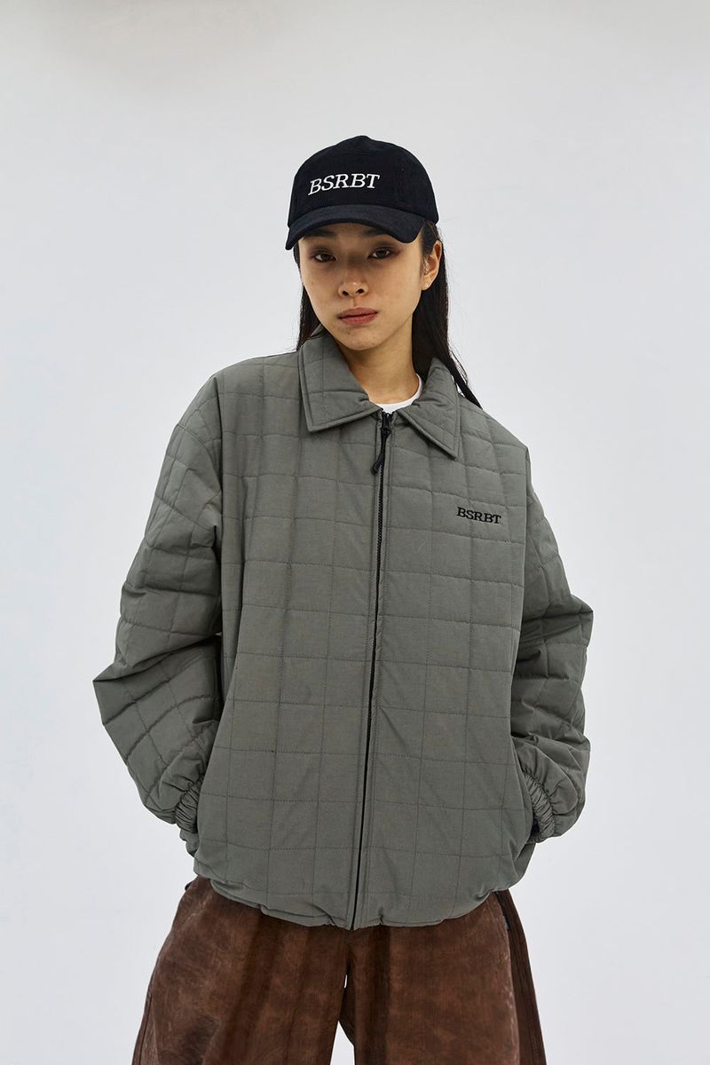 LOGO QUILTING COLLAR JACKET