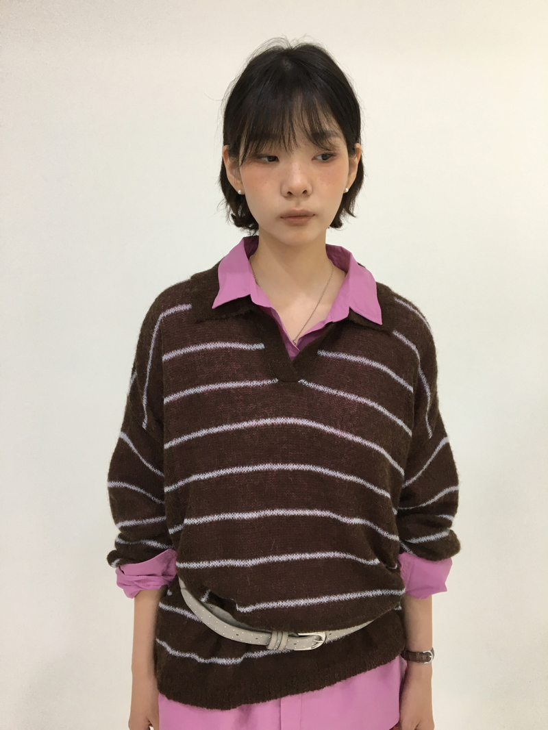 Masque V-collar knit (4color)