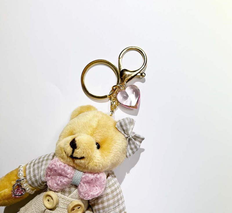 1980s bunny&bear keychain (2type)