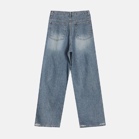 Bohemian Damage Wide Denim Pants
