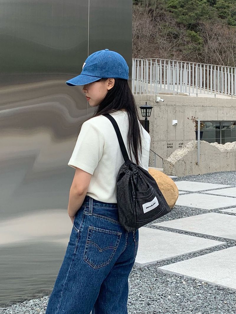 ppocketto sling bag - black denim
