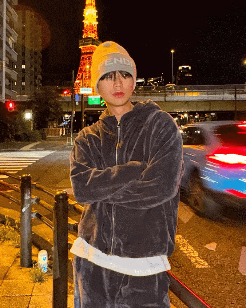 NOCELCOZY（ノセルコジー）の「NOCELCOZY Luxury Velvet Hooded Zip-Up 2 colors（Tops）」