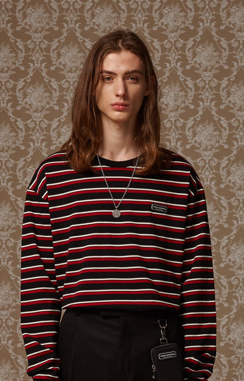 Nineeleven（ナインイレブン）の「Multi stripe long sleeve T（Tops）」