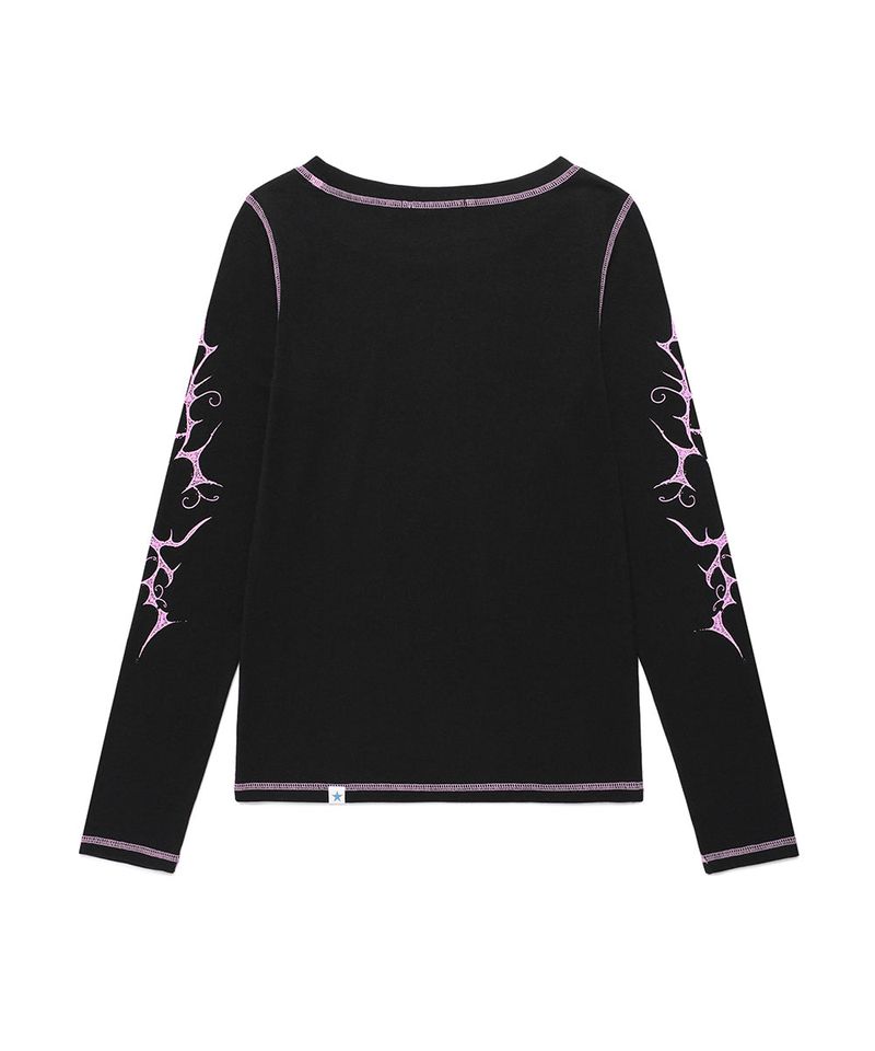 W STEM LS TEE BLACK(CV2FSFT553A)