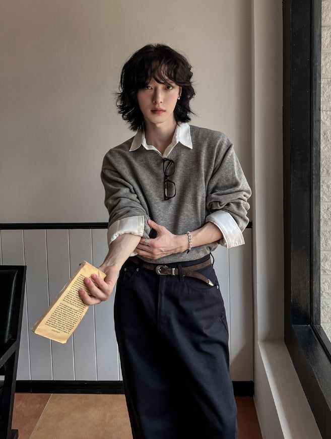 Modi loose fit v-neck knit