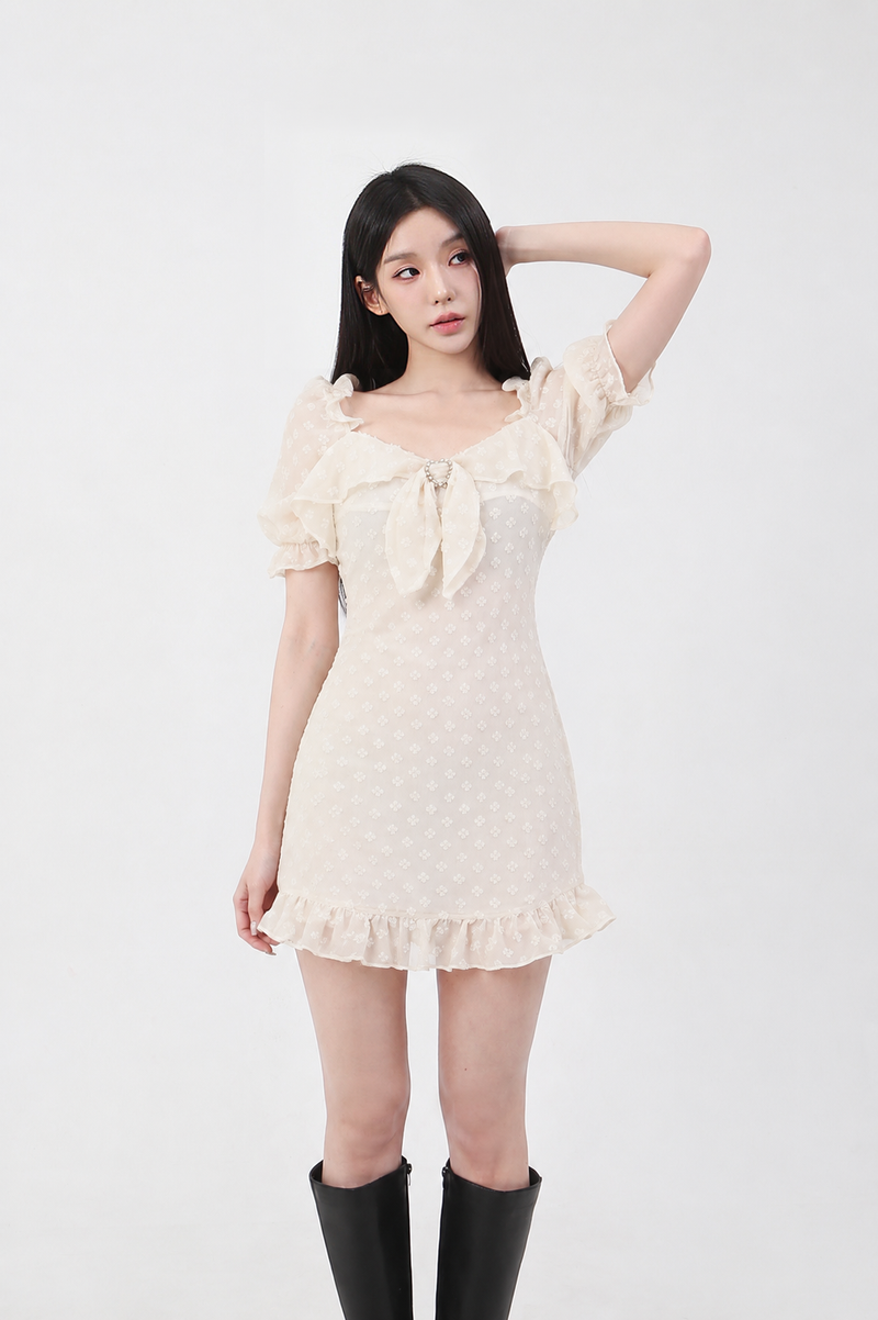 bloom shirring onepiece