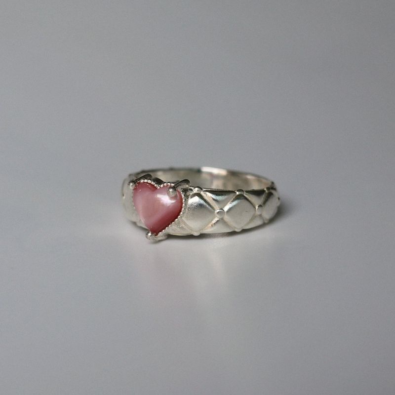 【MADE】 Heart quilting ring
