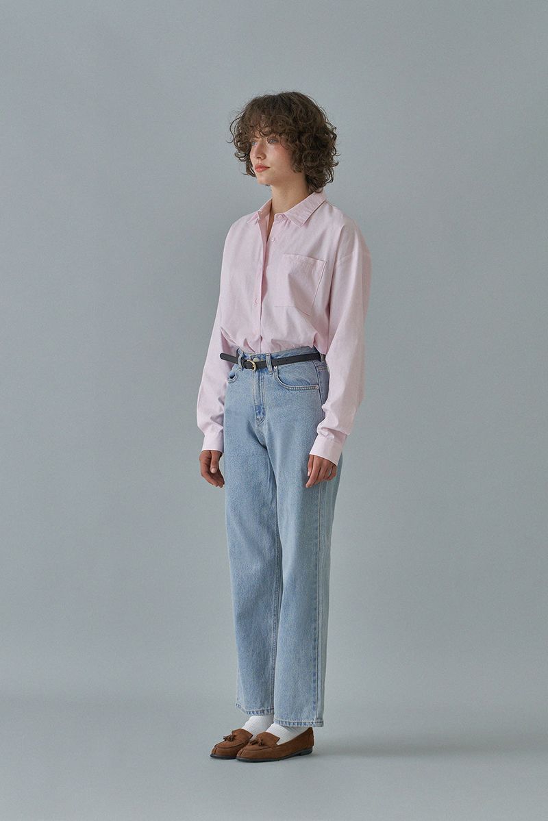 Oxford logo shirt_pink