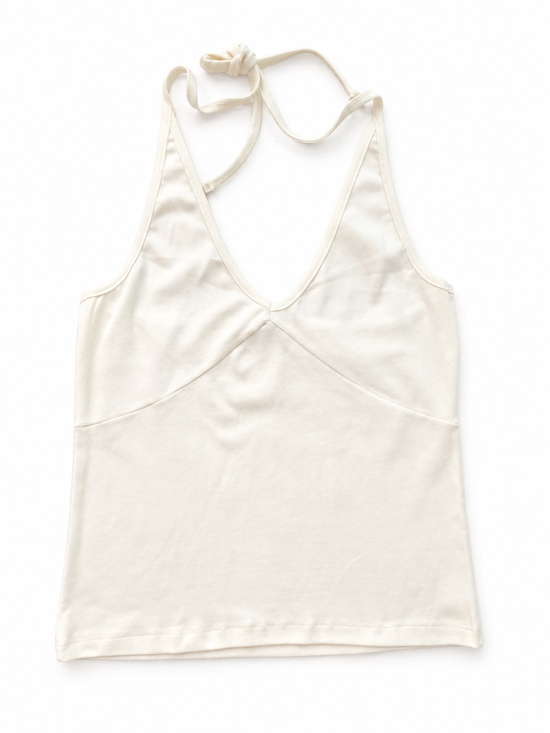 halter neck sleeveless top