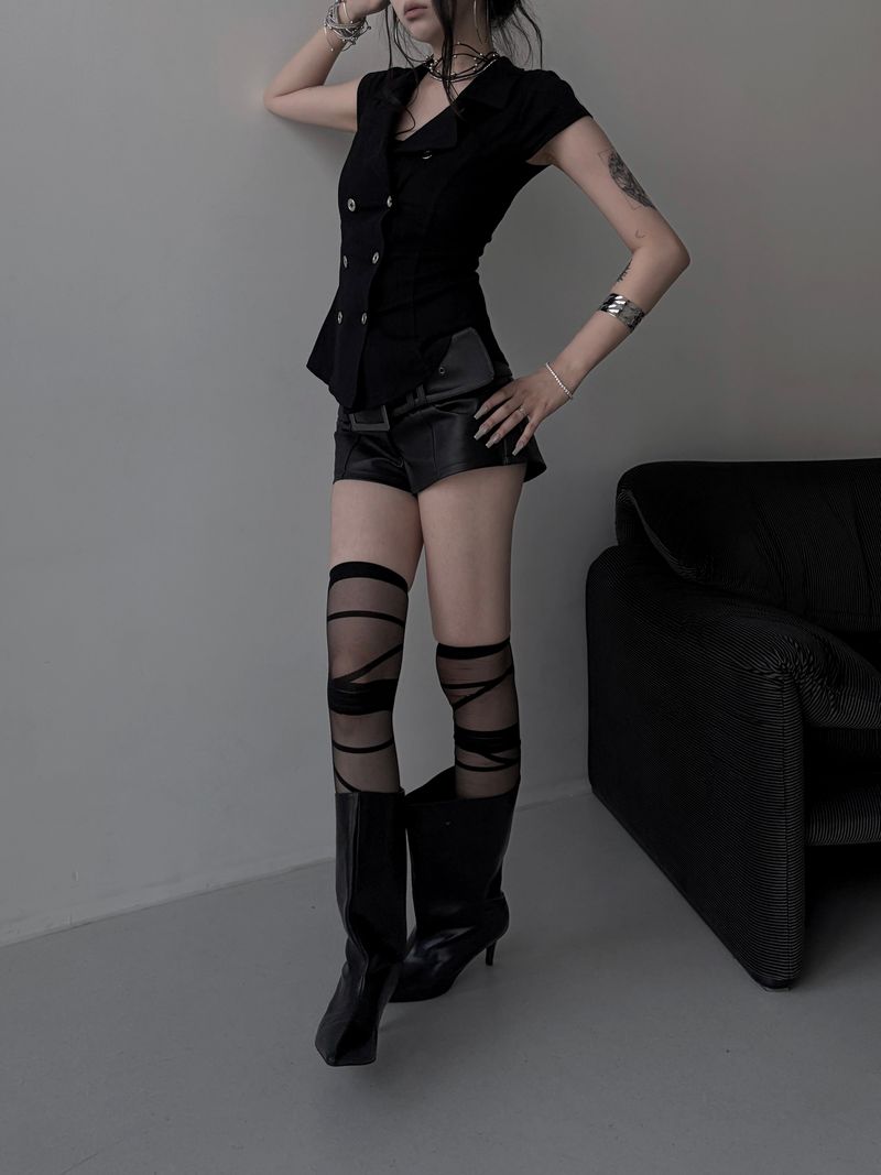 two-button geek chic shirt