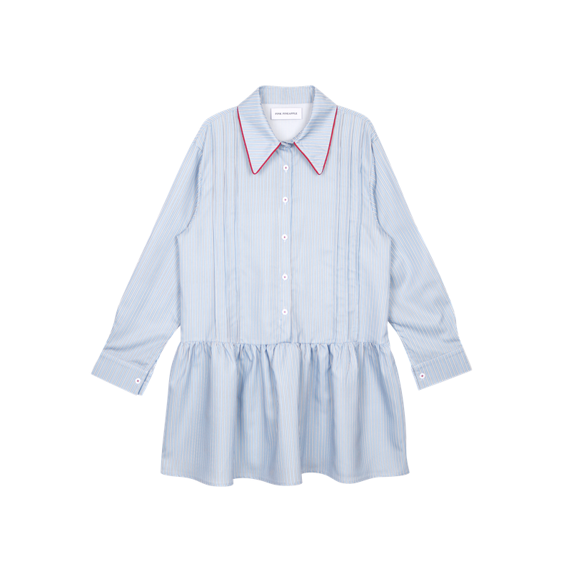 PINK PINEAPPLE（ピンクパイナップル）の「PINE LINE SHIRT DRESS（Dresses）」