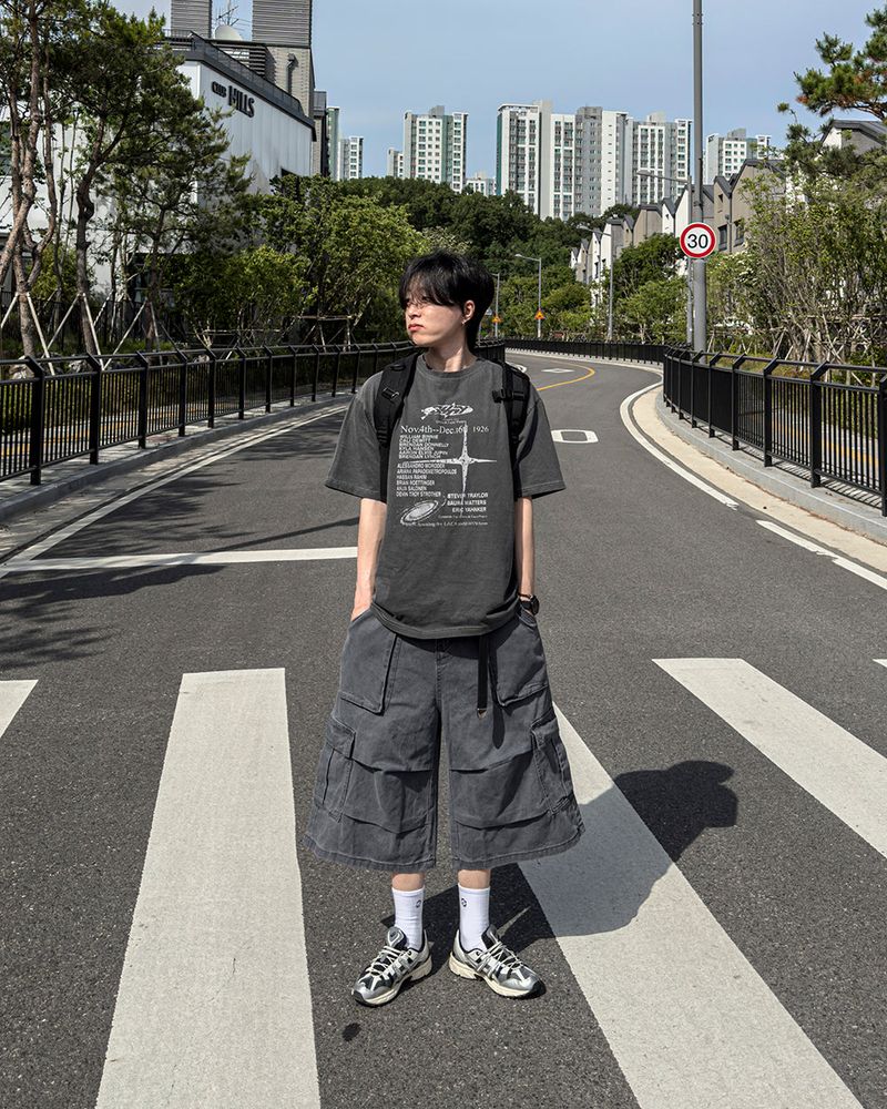 RUBINE 7‑PART CARGO BERMUDA PANTS