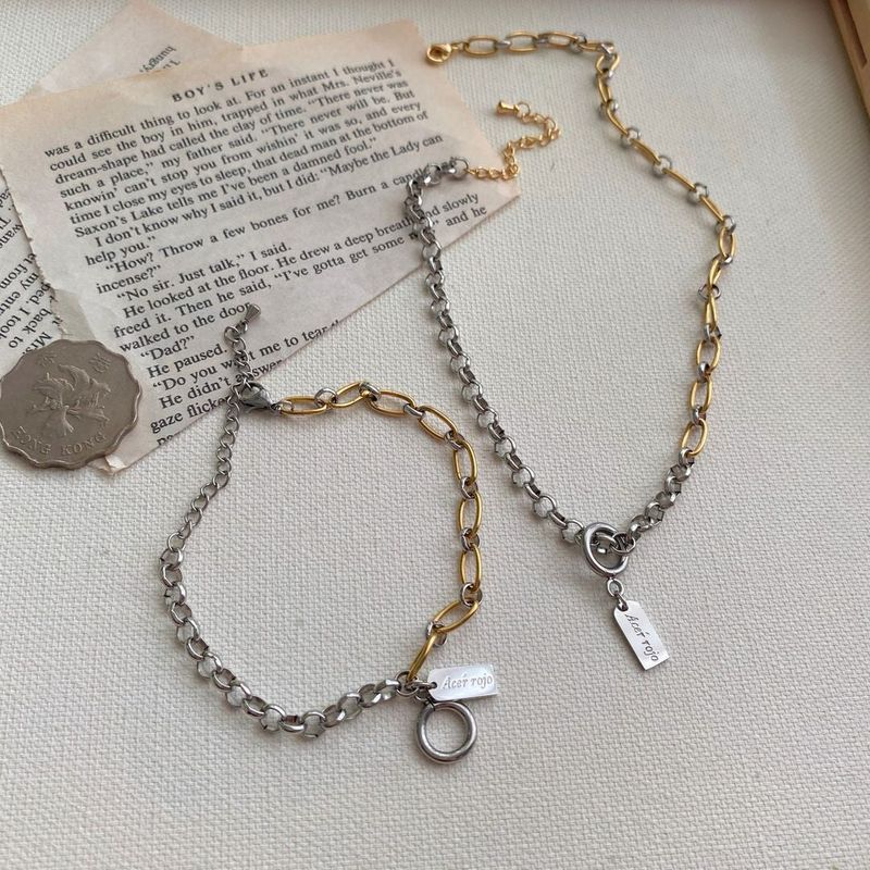 gs Unique Vertical Vintage Charm Chain Bracelet