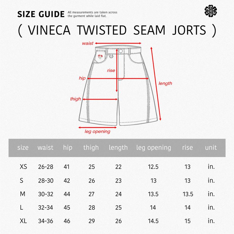 Vineca Twisted Seam Jorts