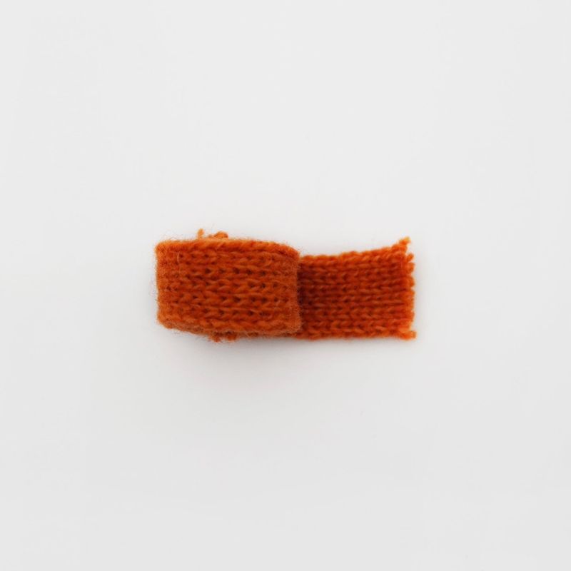 tuteogi brown doll keyring orange muffler